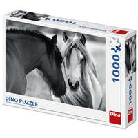 Dino Dino Puzzle 1000 db - Lovak fekete-fehérben