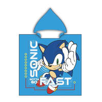 Sonic a sündisznó strand törölköző poncsó 55x110 cm (Fast Dry)
