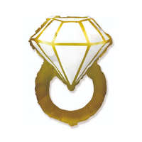  Gold Ring, Gyűrű fólia lufi 64 cm (WP)