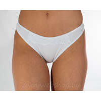 MST Női tanga csipke díszítéssel L/XL, Fehér