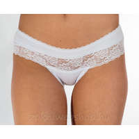 Lemila Csipke betétes bugyi több színben XL, Fehér