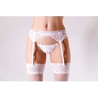 Lemila Csipke FEHÉR harisnyatartó! M