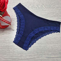 Turbó Turbó combkörbe csipkés, csípő fazonú női alsó M, Sötét kék