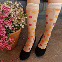 Trasparenze NYLON PÖTTYÖS MINTÁS térdzokni 20 DEN „TRASPARENZE RESORT” fehér