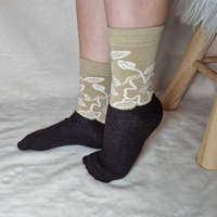 Szuntex zokni Szuntex vékony VIRÁG MINTÁS zokni Barna, 35-38