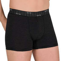 Berrak CSÍKOS BOXERALSÓ vékony PAMUT anyagból Fekete, XL
