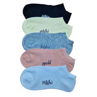 Aura Via Női titokzokni SZÍNES-EGYSZÍNŰ talpán mintás 5 pár/cs 38-41