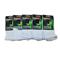 Szuntex zokni SZUNTEX bambusz gumi nélküli zokni fehér színben 5 PÁR 45-46