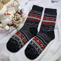 Ollike Férfi mintás zokni mamusz több színben Piros, 39-42