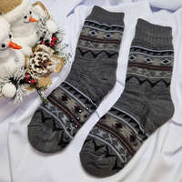 Ollike Férfi mintás zokni mamusz több színben Grafit, 39-42