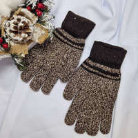 Aura Via FÉRFI 5 ujjas vastag kesztyű Barna