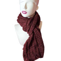 Kötött sál Bordó