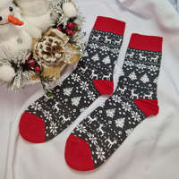 Aura Via Mikulásos-Karácsonyi FÉRFI zokni 39-42, Sötét szürke