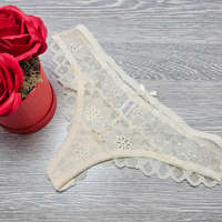 Lemila Női csipkés féltanga Ecru, M