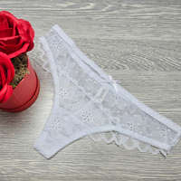 Lemila Női csipkés féltanga Fehér, M