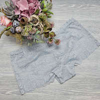 Lemila Csipkés női short alsó- francia bugyi 2XL, Világos szürke