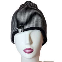 Vastag -bélelt FÉRFI sapka csíkos Kék