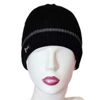 Vastag -bélelt FÉRFI sapka Fekete