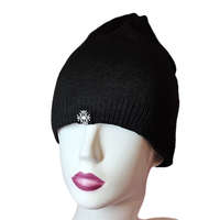 Vastag -bélelt FÉRFI sapka hópehellyel Fekete