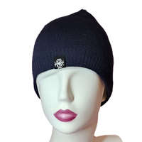 Vastag -bélelt FÉRFI sapka hópehellyel Kék