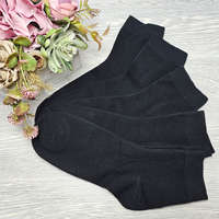 Aura Via FÉRFI köztes szárú fekete zokni 5 pár/csomag 43-46