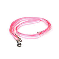 Julius K-9 Julius K-9 | IDC Csőheveder póráz pink, foszforeszkáló csíkokkal - 14 mm/ 2,2 m