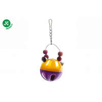 JK - műanyag madárjáték |csengettyűkkel labda: 6cm, magasság: 17cm