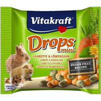 Vitakraft Vitakraft Drops Mini | Jutalomfalat rágcsálóknak | Sárgarépa-pitypang - 40 g