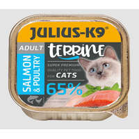 Julius K-9 Julius K-9 | Cat Terrine | Felnőtt macskáknak | Alutálas | Nedveseledel | Lazac, szárnyas - 100 g