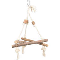 Trixie Trixie Swing on Rope | Játék (fa hinta kötélen) díszmadarak részére - 27x27x27 cm