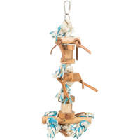 Trixie Trixie Wooden Toy on Rope | Fa játék kötéllel nagy papagájok részére - 35 cm