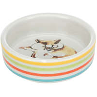 Trixie Trixie Ceramic Bowl | Kerámia tál (színes,mintás) rágcsálók részére - 80 ml / 8 cm