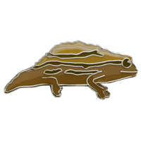 BlueBug | Fém kitűző - Törpekaméleon forma