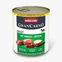 Animonda Animonda | GranCarno beef + deer with apple Adult (marha, szarvas+alma) konzerv felnőtt kutyák részére - 800g