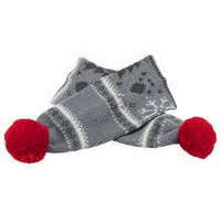 Trixie Trixie | Xmas Schal | Kötött sál (szürke,mintás) kutyák részére (S) - 50 cm