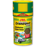 JBL JBL | Novo | GranoVert mini | CLICK | Granulátum táplálék | Növény és algaevő halak számára - 100 ml/58 g